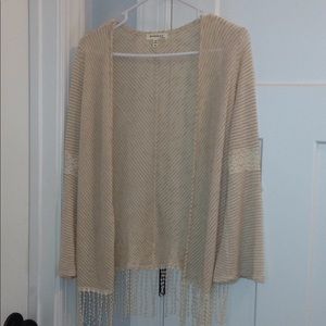 Cream colored cardigan